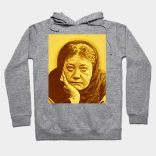 Helena Blavatsky Golden Portrait | Helena Blavatsky Artwork 8 Hoodie